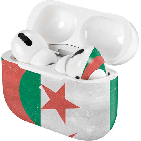 Algeria Flag Distressed AirPods Skins